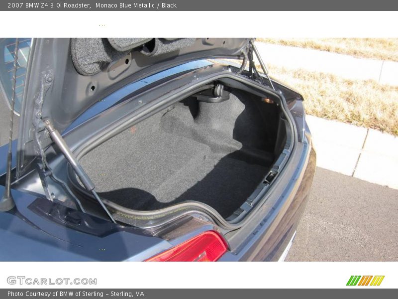 Monaco Blue Metallic / Black 2007 BMW Z4 3.0i Roadster
