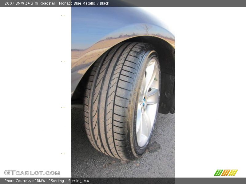 Monaco Blue Metallic / Black 2007 BMW Z4 3.0i Roadster