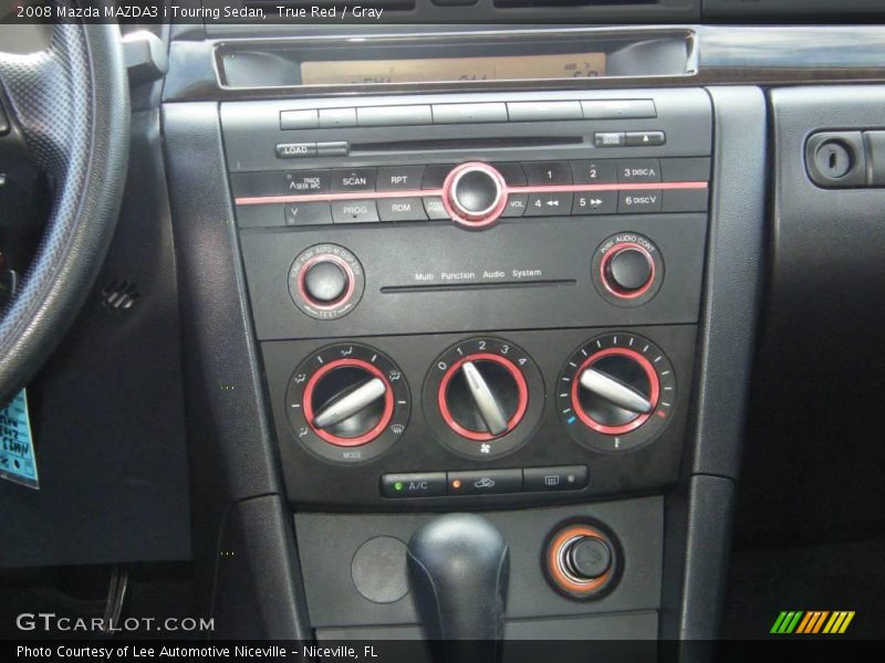 True Red / Gray 2008 Mazda MAZDA3 i Touring Sedan