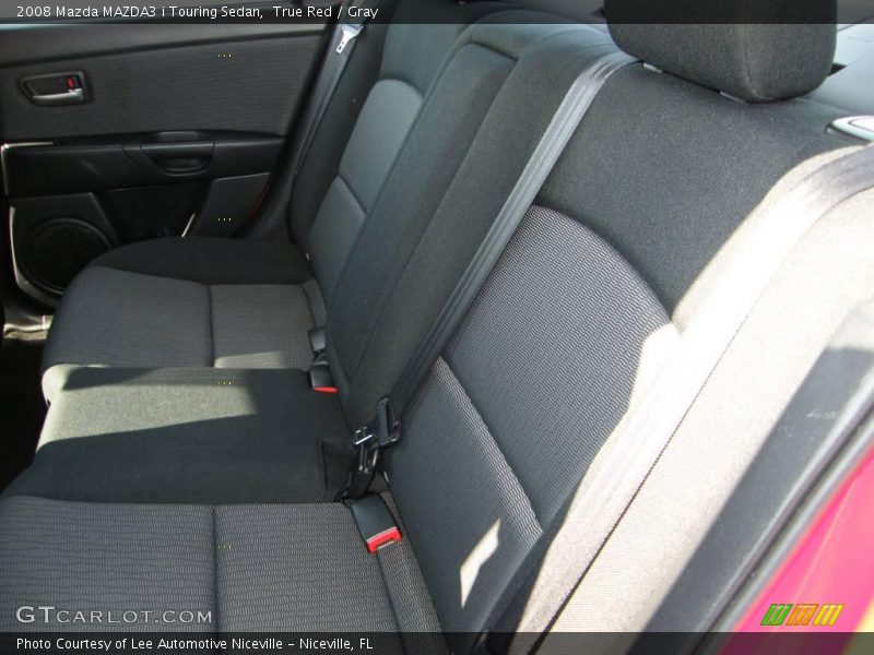 True Red / Gray 2008 Mazda MAZDA3 i Touring Sedan