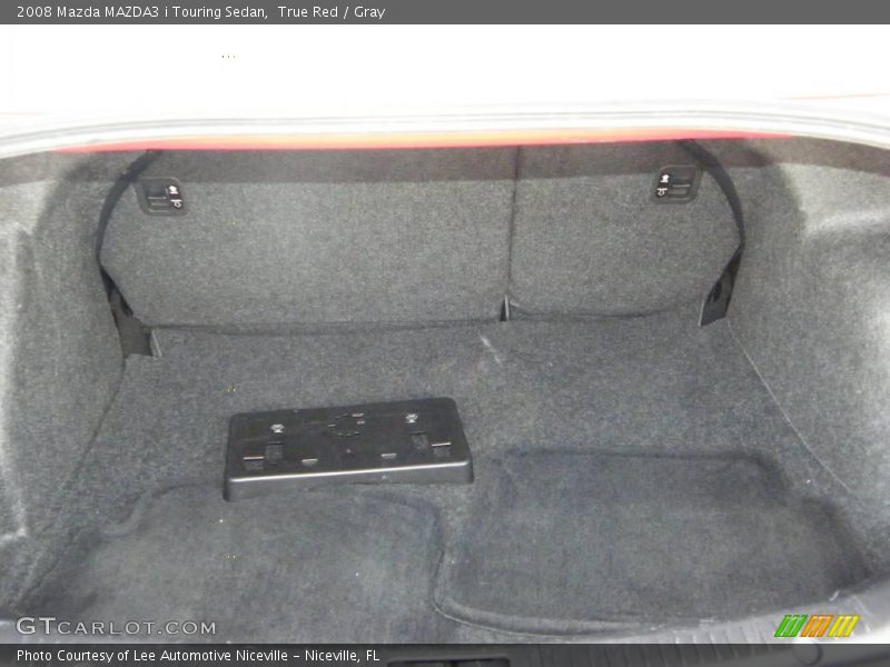 True Red / Gray 2008 Mazda MAZDA3 i Touring Sedan