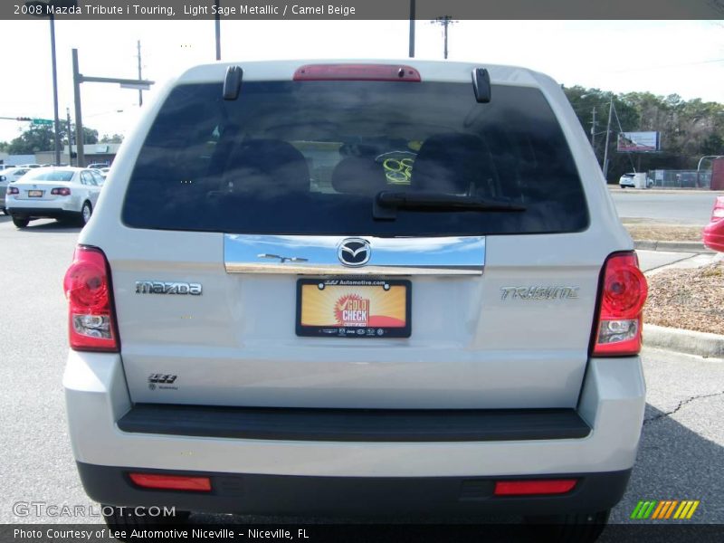 Light Sage Metallic / Camel Beige 2008 Mazda Tribute i Touring