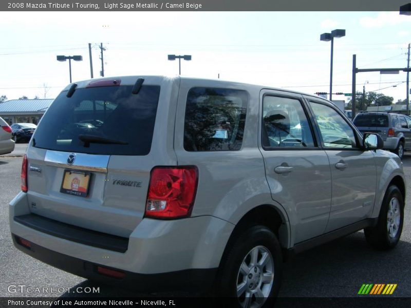 Light Sage Metallic / Camel Beige 2008 Mazda Tribute i Touring