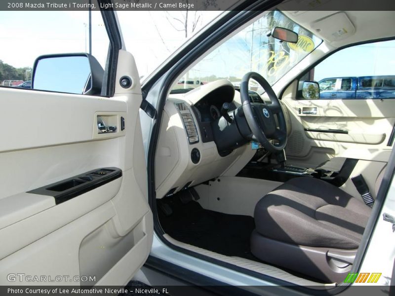 Light Sage Metallic / Camel Beige 2008 Mazda Tribute i Touring