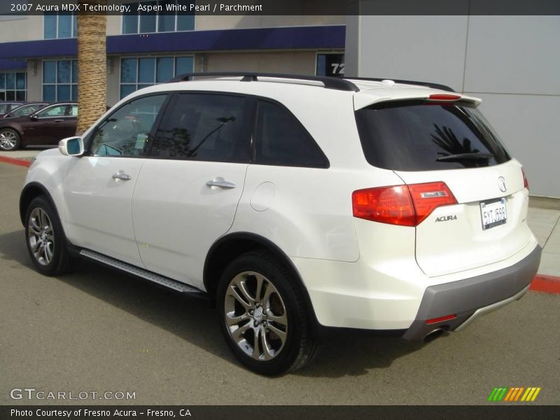 Aspen White Pearl / Parchment 2007 Acura MDX Technology