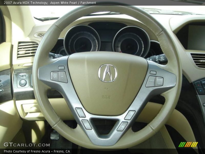 Aspen White Pearl / Parchment 2007 Acura MDX Technology