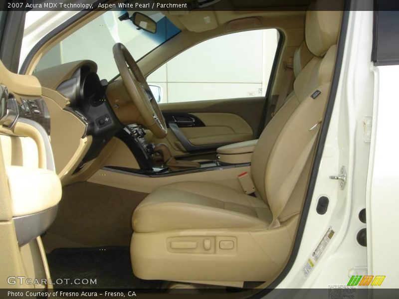 Aspen White Pearl / Parchment 2007 Acura MDX Technology