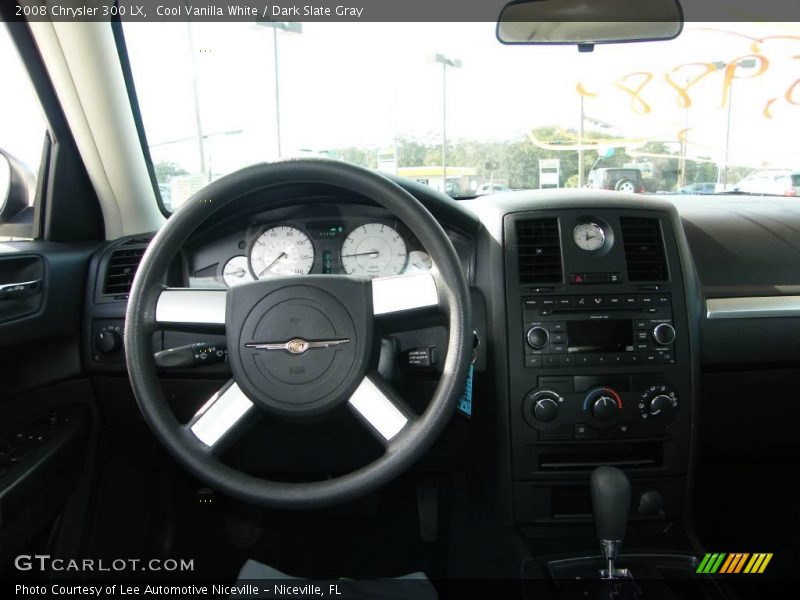 Cool Vanilla White / Dark Slate Gray 2008 Chrysler 300 LX
