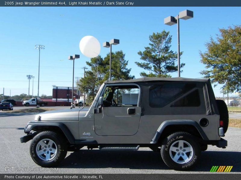 Light Khaki Metallic / Dark Slate Gray 2005 Jeep Wrangler Unlimited 4x4