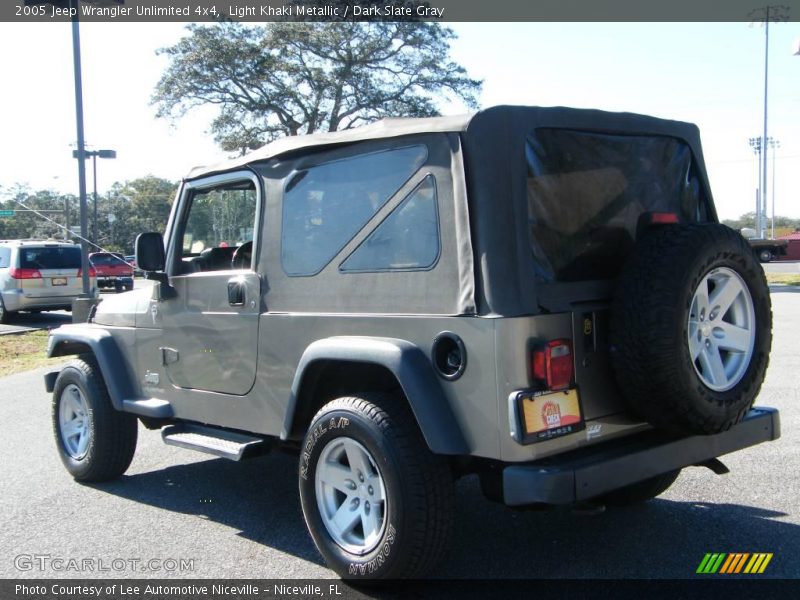 Light Khaki Metallic / Dark Slate Gray 2005 Jeep Wrangler Unlimited 4x4
