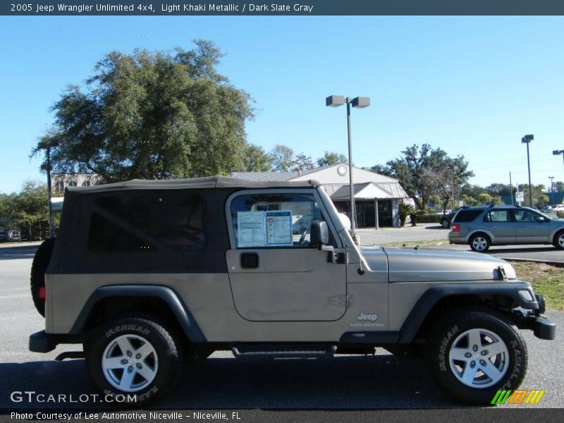 Light Khaki Metallic / Dark Slate Gray 2005 Jeep Wrangler Unlimited 4x4
