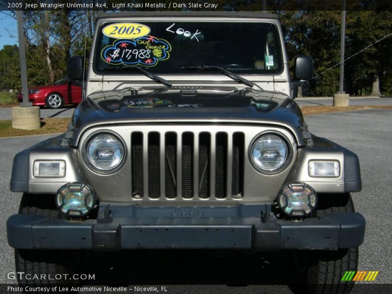 Light Khaki Metallic / Dark Slate Gray 2005 Jeep Wrangler Unlimited 4x4