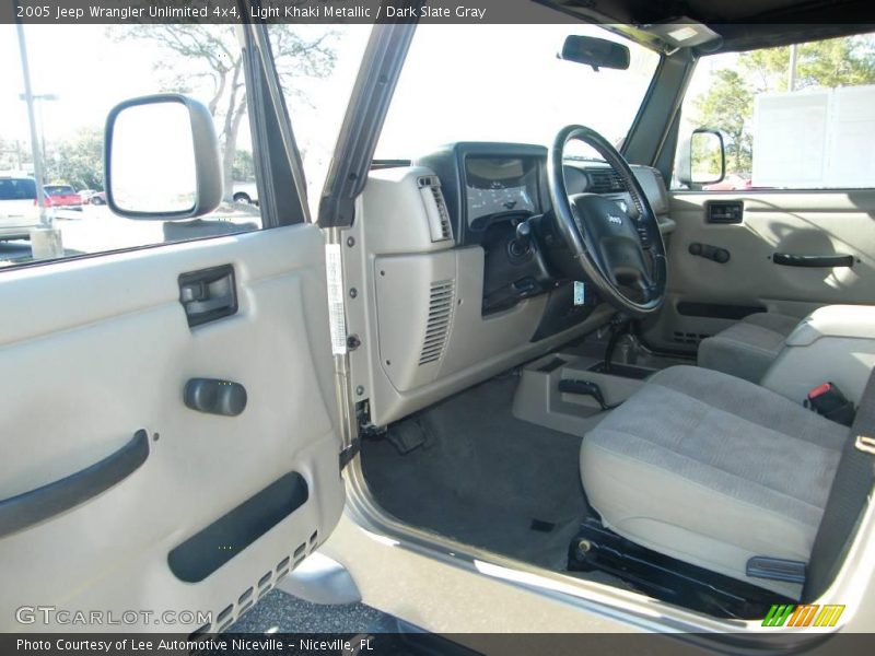 Light Khaki Metallic / Dark Slate Gray 2005 Jeep Wrangler Unlimited 4x4