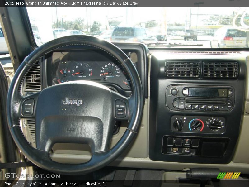 Light Khaki Metallic / Dark Slate Gray 2005 Jeep Wrangler Unlimited 4x4