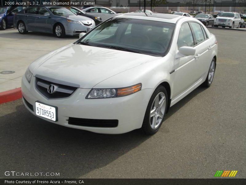 White Diamond Pearl / Camel 2006 Acura TL 3.2