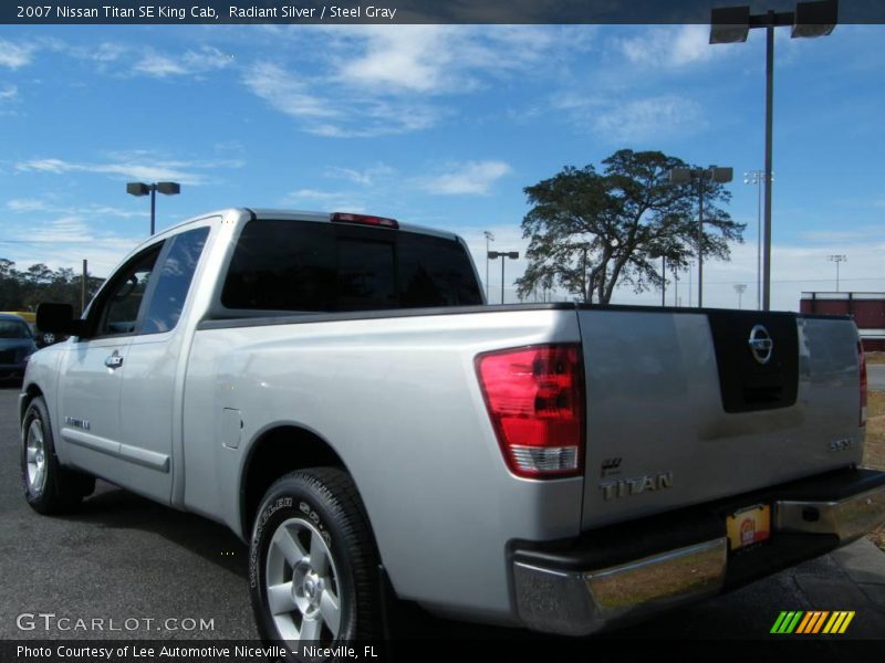 Radiant Silver / Steel Gray 2007 Nissan Titan SE King Cab