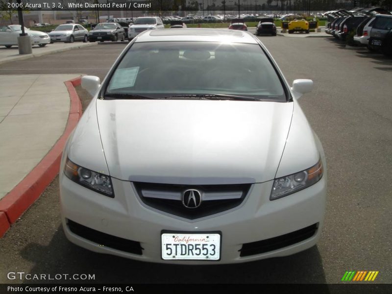 White Diamond Pearl / Camel 2006 Acura TL 3.2