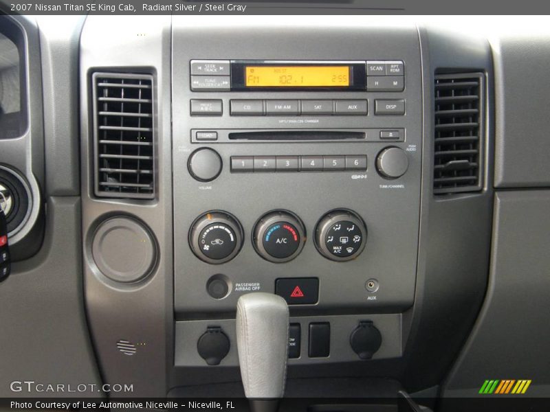 Radiant Silver / Steel Gray 2007 Nissan Titan SE King Cab