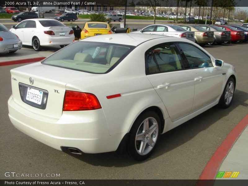 White Diamond Pearl / Camel 2006 Acura TL 3.2