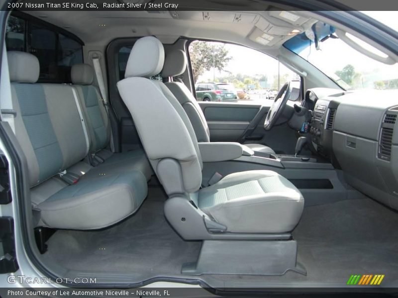 Radiant Silver / Steel Gray 2007 Nissan Titan SE King Cab