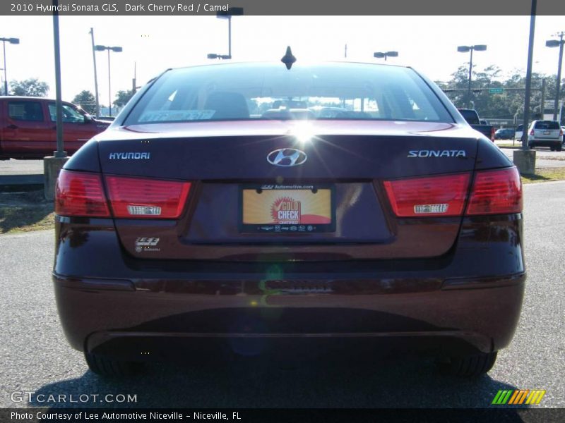 Dark Cherry Red / Camel 2010 Hyundai Sonata GLS