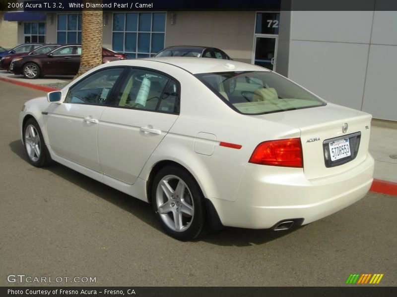 White Diamond Pearl / Camel 2006 Acura TL 3.2