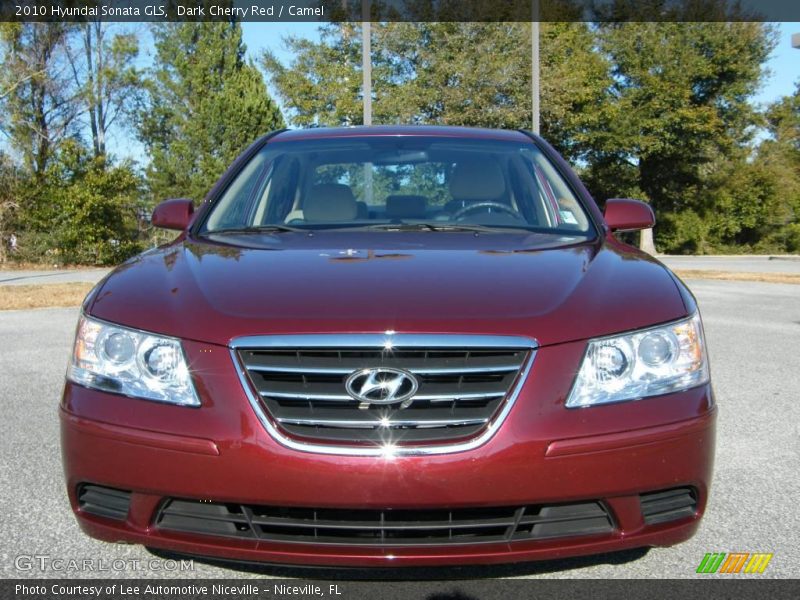 Dark Cherry Red / Camel 2010 Hyundai Sonata GLS