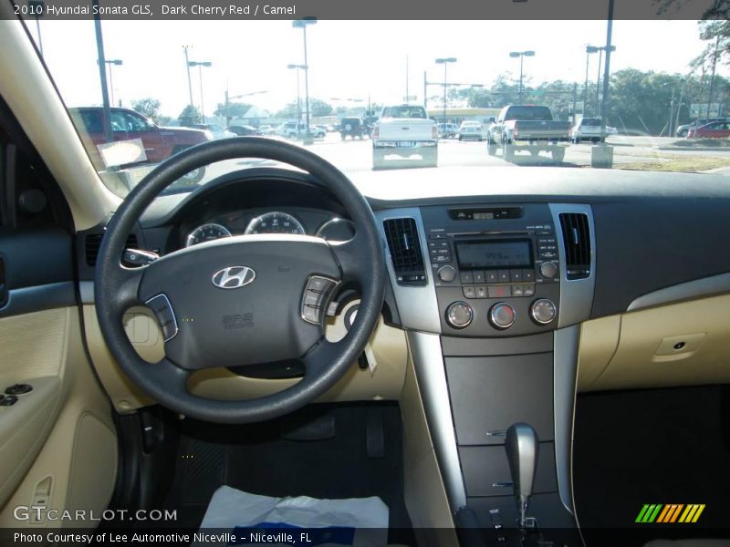 Dark Cherry Red / Camel 2010 Hyundai Sonata GLS