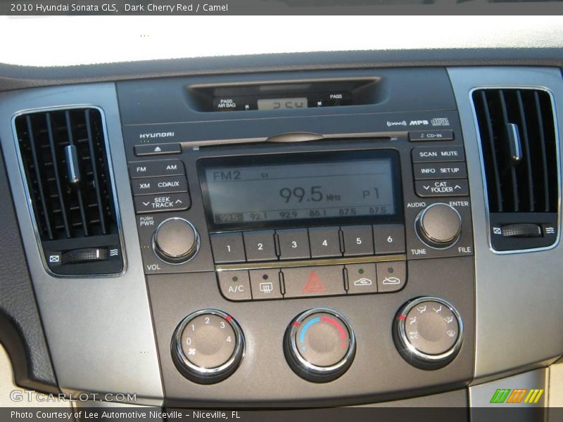 Dark Cherry Red / Camel 2010 Hyundai Sonata GLS