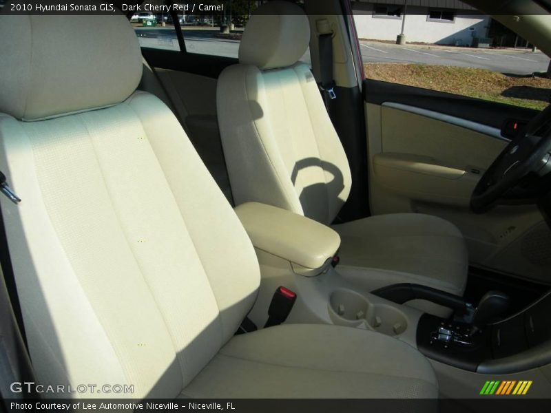 Dark Cherry Red / Camel 2010 Hyundai Sonata GLS
