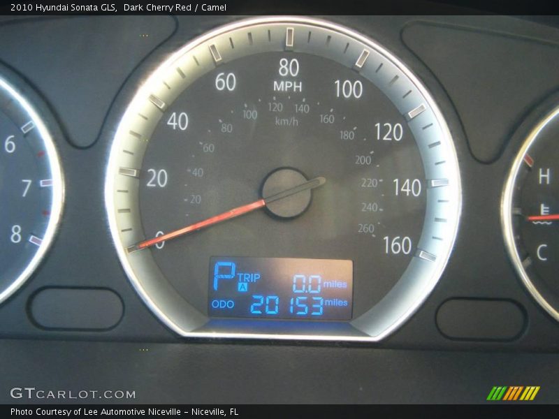 Dark Cherry Red / Camel 2010 Hyundai Sonata GLS