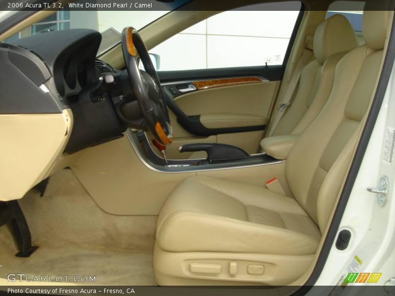 White Diamond Pearl / Camel 2006 Acura TL 3.2