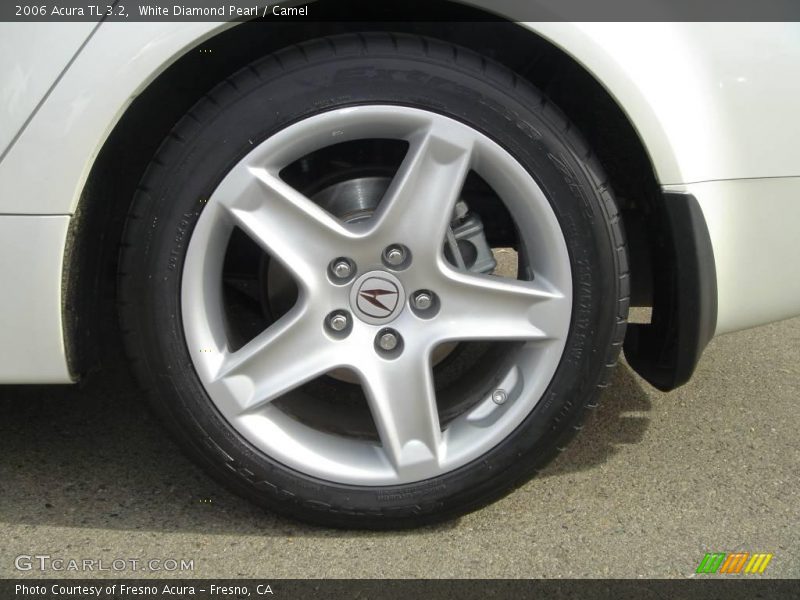 White Diamond Pearl / Camel 2006 Acura TL 3.2