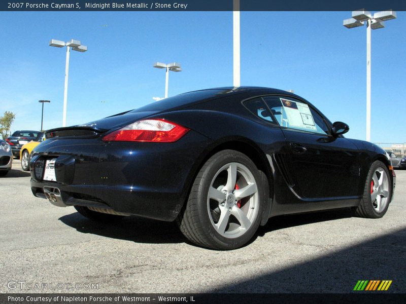 Midnight Blue Metallic / Stone Grey 2007 Porsche Cayman S