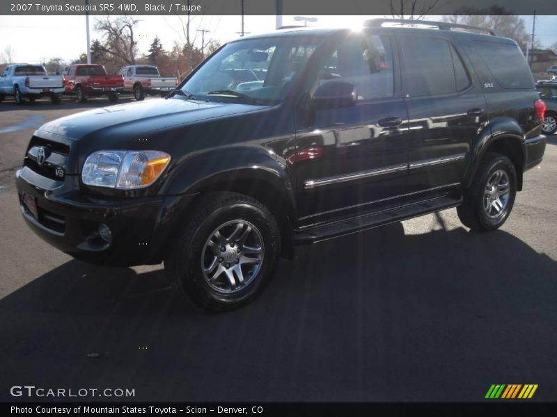 Black / Taupe 2007 Toyota Sequoia SR5 4WD
