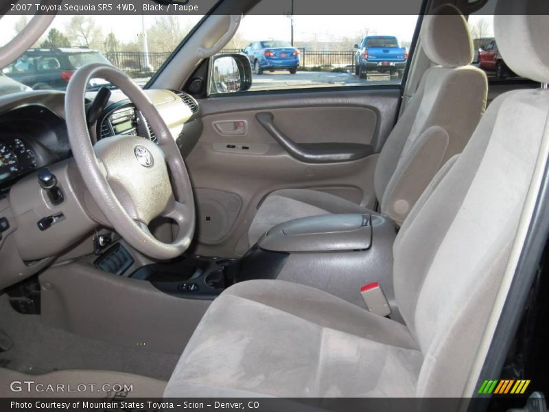 Black / Taupe 2007 Toyota Sequoia SR5 4WD
