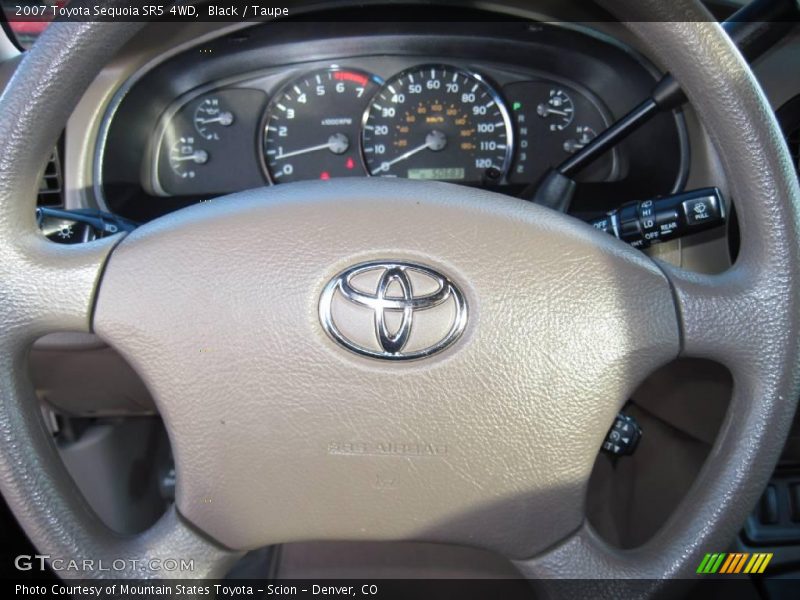 Black / Taupe 2007 Toyota Sequoia SR5 4WD
