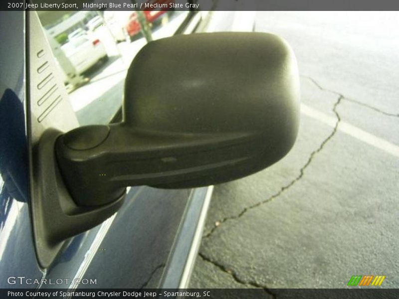 Midnight Blue Pearl / Medium Slate Gray 2007 Jeep Liberty Sport