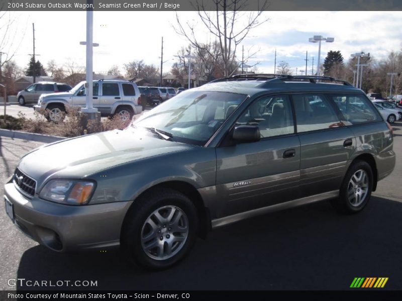 Seamist Green Pearl / Beige 2004 Subaru Outback Wagon