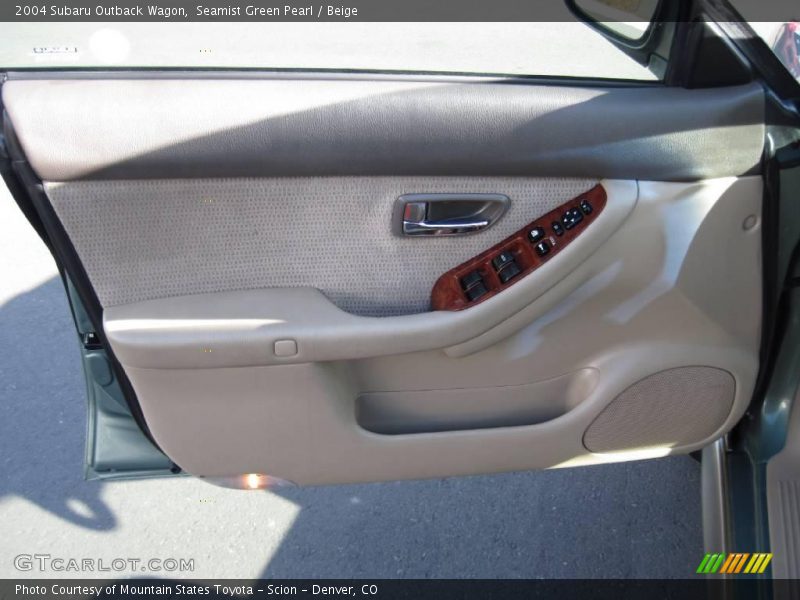 Seamist Green Pearl / Beige 2004 Subaru Outback Wagon