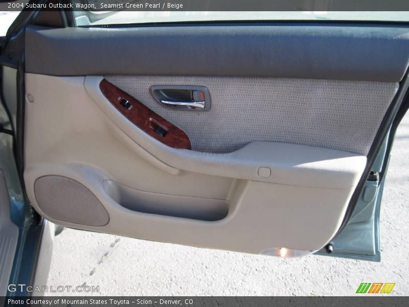 Seamist Green Pearl / Beige 2004 Subaru Outback Wagon