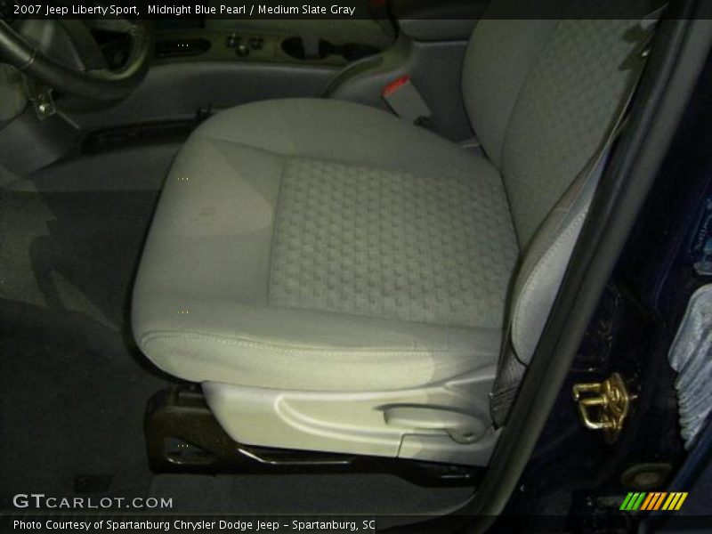 Midnight Blue Pearl / Medium Slate Gray 2007 Jeep Liberty Sport