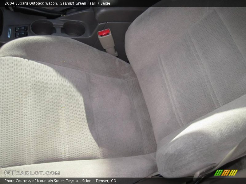 Seamist Green Pearl / Beige 2004 Subaru Outback Wagon