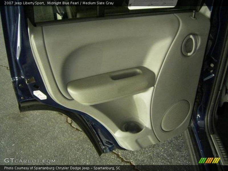 Midnight Blue Pearl / Medium Slate Gray 2007 Jeep Liberty Sport