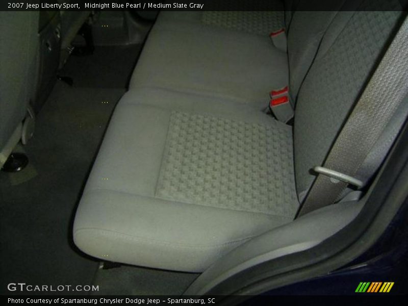 Midnight Blue Pearl / Medium Slate Gray 2007 Jeep Liberty Sport