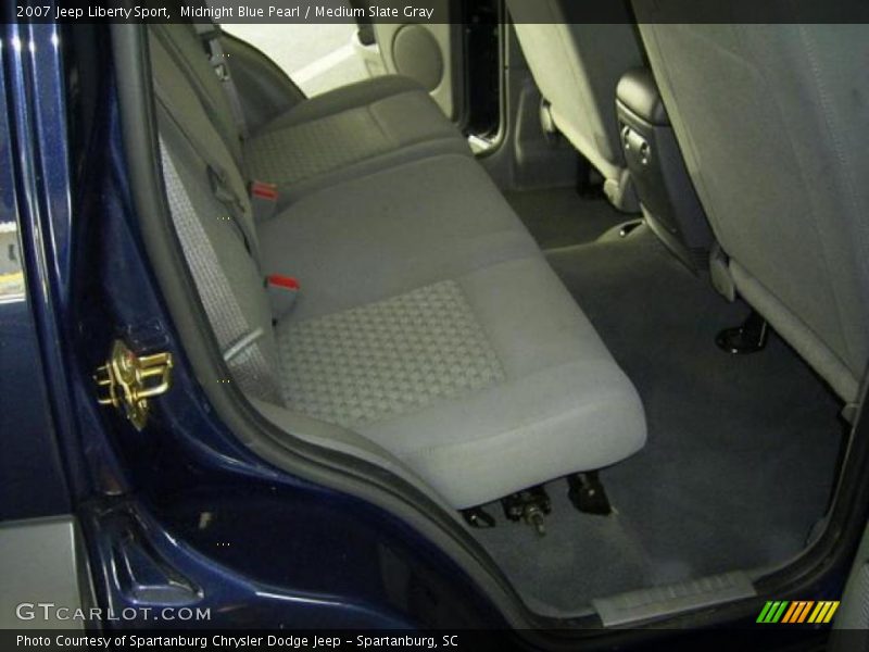 Midnight Blue Pearl / Medium Slate Gray 2007 Jeep Liberty Sport