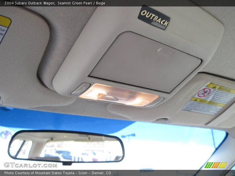 Seamist Green Pearl / Beige 2004 Subaru Outback Wagon
