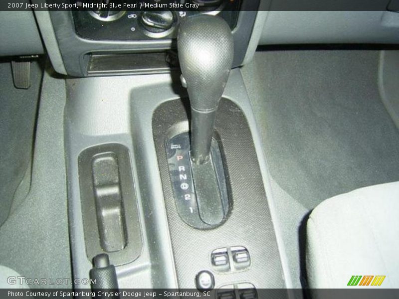 Midnight Blue Pearl / Medium Slate Gray 2007 Jeep Liberty Sport