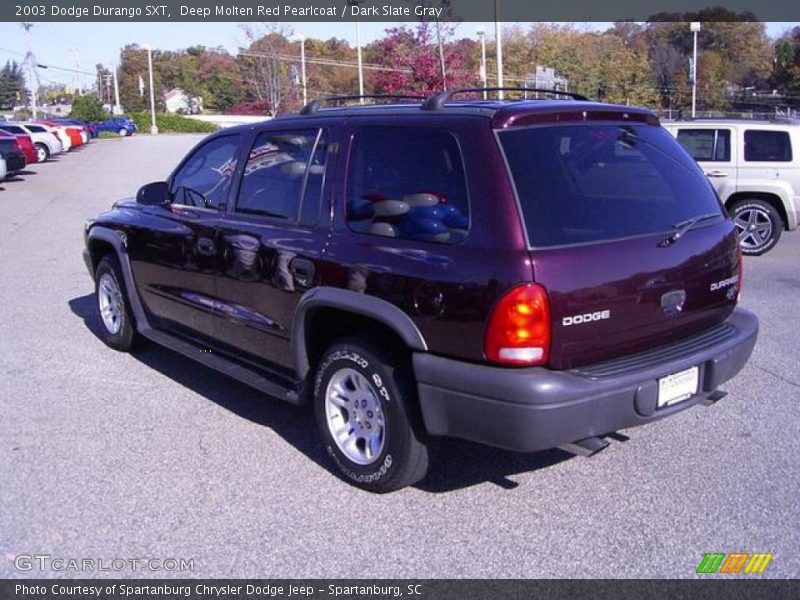 Deep Molten Red Pearlcoat / Dark Slate Gray 2003 Dodge Durango SXT