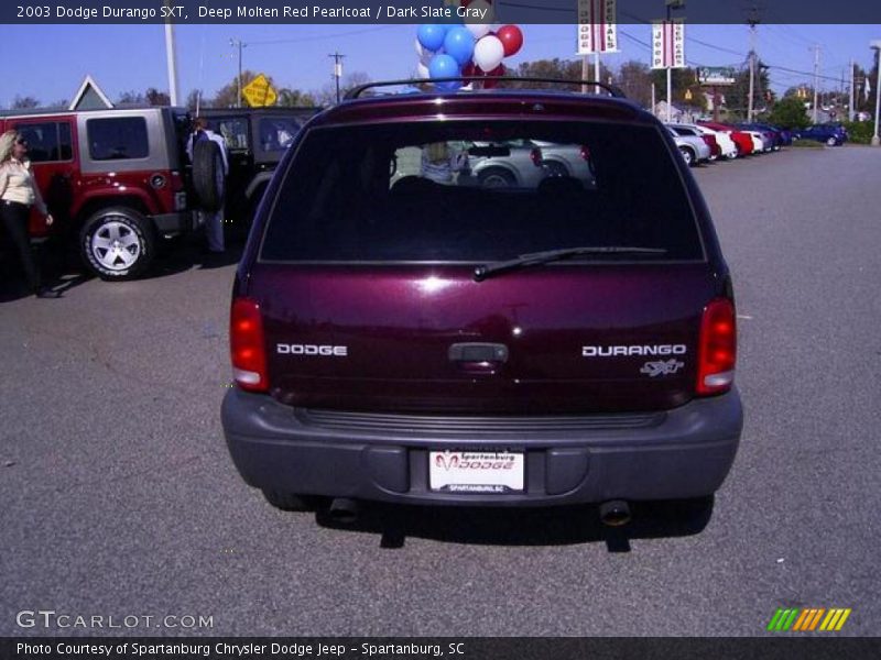Deep Molten Red Pearlcoat / Dark Slate Gray 2003 Dodge Durango SXT